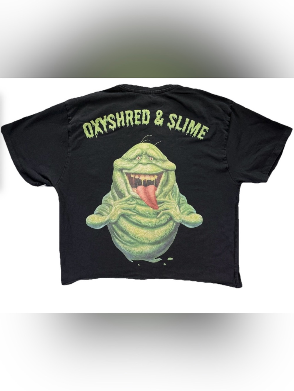 Ehplabs x Ghostbusters Oxyshred Slime T Shirt Men's XL Black Slimer Workout